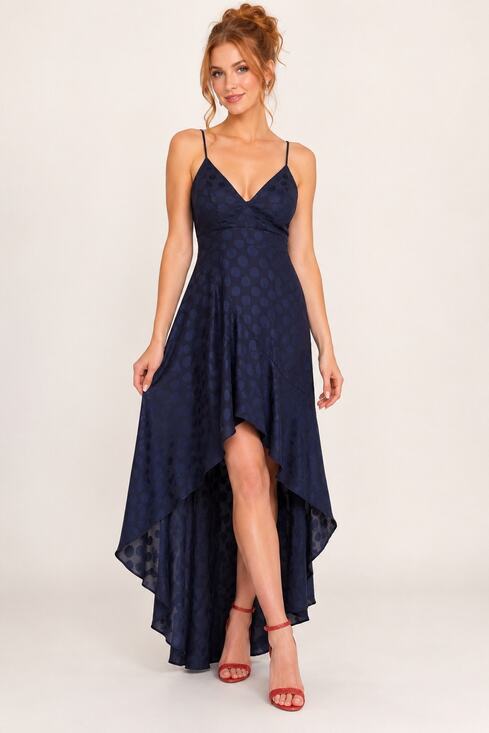 Here Comes the Sun Dresses & Skirts - Here Comes the Sun Navy High Low Dress - Size M